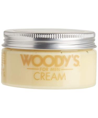 Woody's Styling Cream for Men Flexible Styling Cream Controls Curly and Wavy Hair 3.4 oz. 2-Pack Rosemary 3.4 Ounce (Pack of 2)