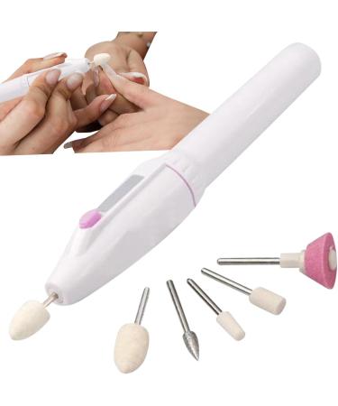 Electric P EEN Cordless Electric Nail File Manicure Peedicure Tool with 5 Nail Drill Portable Electric Nail Drill Rechargeable Electric Nail File Nail File for Nail Care Trim Polish - Buy Online on SooperMarket.com
