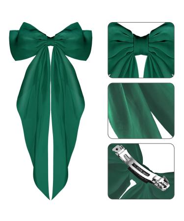 Buy Wllhyf 90s Style Hair Clips - Soft Silky Satin Hairpins & Accessories for Women & Girls (Green) - Buy Online on SooperMarket.com