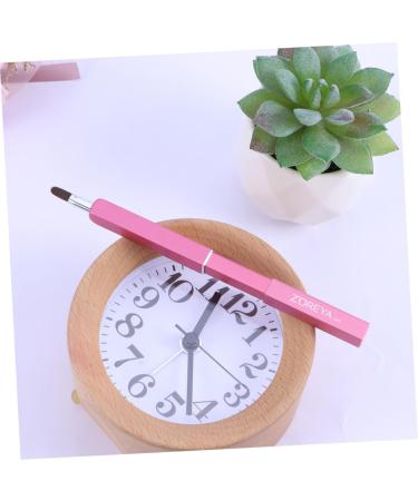 Beavorty Eyebrow Brush mini Lip Flexible Lipstick Brush Retractable Lipstick Applicator Portable Eye travel makeup brush Lip Gloss Applicator with cover telescopic brush medium Pink - Buy Online on SooperMarket.com