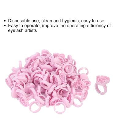 100PC Eyelash Glue Ring Cups - Disposable Adhesive Holders for Eyelash Extensions | Premium Eyelash Tools & Accessories - Buy Online on SooperMarket.com