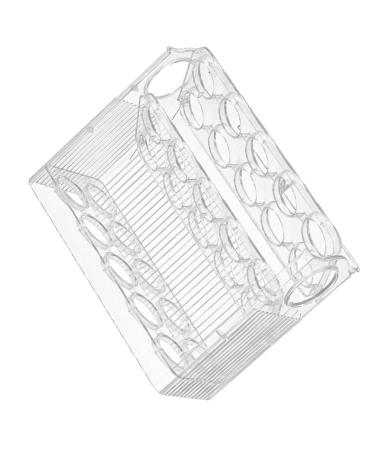 NAMOARLY Egg Storage Box Clear Drawer Plastic Eggs Egg Organizer for Refrigerator Egg Rack Devil Crisper