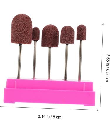 ABOOFAN 1 Set Nail Sand Ring Cap Nails Nails Cuticle Tools Manicure Supplies Polish Cuticle Sanding Bands for Nail Drill Nail Manicure Kit Manicure Accessory To Rotate Clean Nail 8x6cm Rosy - Buy Online on SooperMarket.com