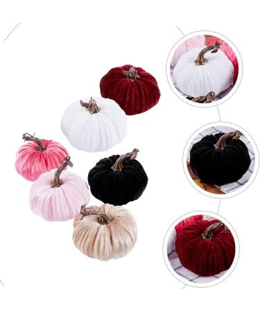 Alipis 6pcs Golden Velvet Pumpkin White Outfit House Ornaments Halloween Party Ornament Pink Outfit Pumpkins Fall Decor Realistic Pumpkins Fake Vegetables Ornament Household Supplies Foam - Buy Online on SooperMarket.com