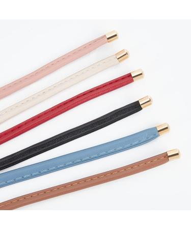 WEBEEDY Leather Hair Ties Ponytail Holder Set - 6 Pcs Hair Wrap, Braid, and Cuff Accessories for Women and Girls - Buy Online on SooperMarket.com