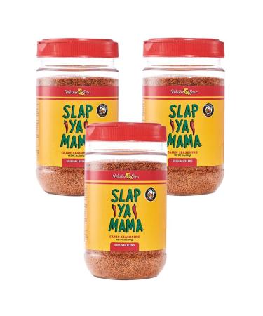 Slap Ya Mama Cajun Seasoning from Louisiana Original Blend No MSG and Kosher 32 Ounce (Pack of 3) Original Cajun Blend 2 Pound (Pack of 3)