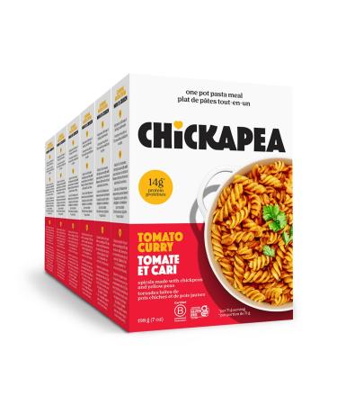 Chickapea One Pot Chickpea Pasta - Creamy Tomato Curry - 198g (Pack of 6) Creamy Curry 198 g (Pack of 6)