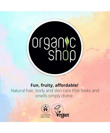 Organic Shop Body Scrub - Natural Brazilian Coffee & Sugar 250ml | Exfoliating Hydrating Eco-Friendly Skincare - Buy Online on SooperMarket.com