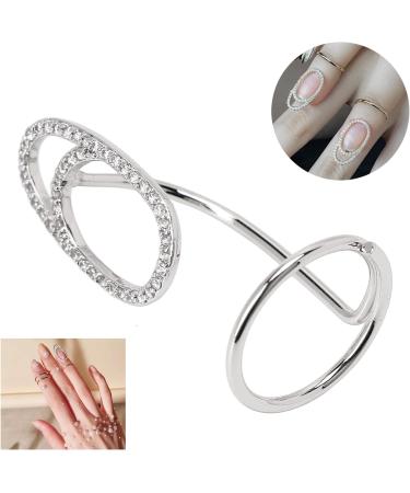 Fingernail Rings Women Exquisite Fashionable Finger Nail Cover Rings Nail Art Decoration Finger Nail Rings Vintage Nail Cover Rings Index Finger Nail Jewelry Decorations Ornament for(3043 Platinum) - Buy Online on SooperMarket.com