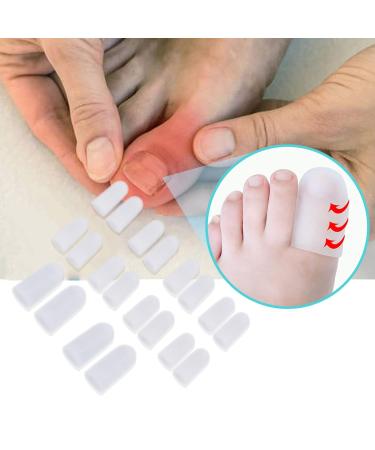 Soft Silicone Toe Cushion Tube - 10 Pairs Toes Protector for Friction Prevention and Pain Relief - Buy Online on SooperMarket.com