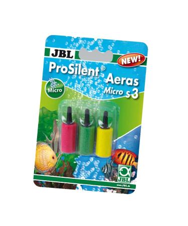 JBL Aeras Micro S3 6148600 Air stone set for fine air bubbles in aquariums 3 pieces (1 pack) for fresh and sea water