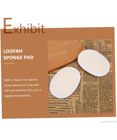 8 Pcs Natural Loofah Pads - Exfoliating Bath & Face Sponges for Oil Removal | International Shipping - Buy Online on SooperMarket.com