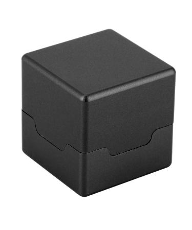 Alomejor Mini Cue Tip Chalk Holder Billiard Cue Chalk Holder Magnetic Chalk Holder Chalk Carrier Case Black