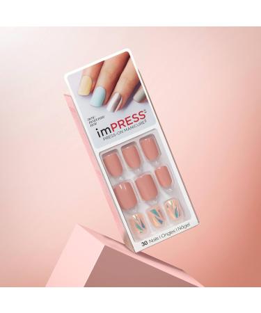 Broadway Impress Shimmer - 1 Pack of 24 High-Quality Nail Tips for Stunning Manicure | International Shipping Available - Buy Online on SooperMarket.com