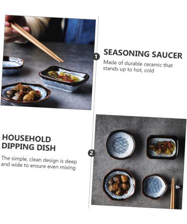 Zerodeko 2pcs Vintage Sauce Dish Dipping Sauce Plate Condiment Bowls Sushi Plushie Dipping Dishes Small Side Dish Japanese Dishes & Plates Appetizer Plate Flavor Dish Tableware Ceramics - Buy Online on SooperMarket.com