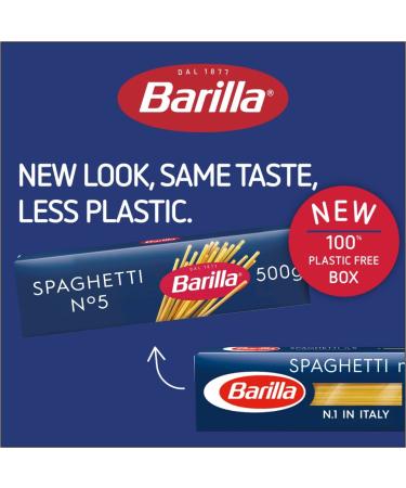 Buy Barilla Spaghetti Noodles n. 5 - 8 Pack (8 x 500g) | Premium Italian Pasta for International Shipping - Buy Online on SooperMarket.com