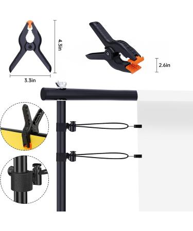 BEIYANG 8.5x10 FT Adjustable Backdrop Stand Kit for Wedding Party Stage Decoration - Buy Online on SooperMarket.com