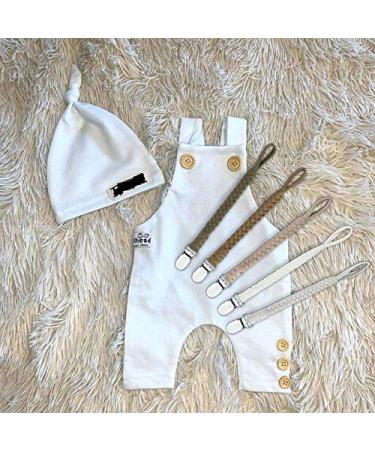Pacifier Clip Set - Handmade Braided Binky Holder Leash for Boys and Girls - Fits All Pacifiers - Modern Unisex Baby Gift - 5 Pack - Buy Online on SooperMarket.com