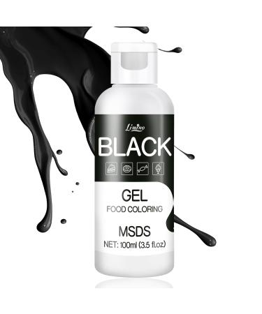 Premium Black Gel Food Coloring - 100ml Sugar-Free Concentrated Color for Cakes Baking Cookies Macarons DIY Slime & More - International Shipping - Buy Online on SooperMarket.com