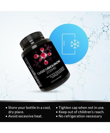 Intelligent Labs CoQ10 Ubiquinone 200mg Softgels | Coenzyme Q10 with MCT Oil for Max Absorption | Soy Sugar Gluten and GMO-Free | 120 Servings | 4 Months Supply - Buy Online on SooperMarket.com