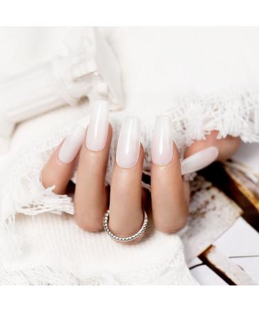RARJSM Rubber Base Milky White Builder Gel - 15ml | Natural White Nail Strengthener for DIY Home Salon | Soak Off Curing | Builder Gel Soft White Rubber Base Coat - Buy Online on SooperMarket.com