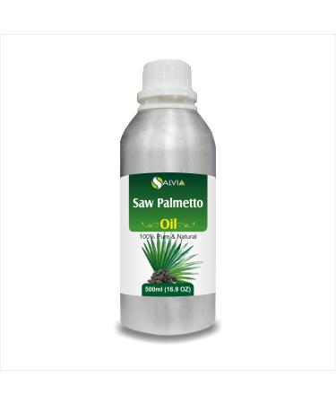 Saw Palmetto Oil - Pure & Natural Cold-Pressed Oil | Use for Skin Care & Hair Care | Used in Cream Lotion Shampoo and Many Others -500 ml (16.9 Fl Oz)