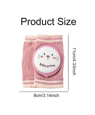 Kids Pink Cat Pattern Knee Pads - Safety Walking and Crawling Protection for Toddlers - Buy Online on SooperMarket.com