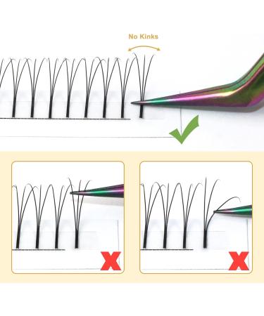Pre Made 3D-0.07D 15mm Long Stem Fan Eyelash Extensions - Russian Volume Lashes - C/D Curl - 1 Count - Buy Online on SooperMarket.com