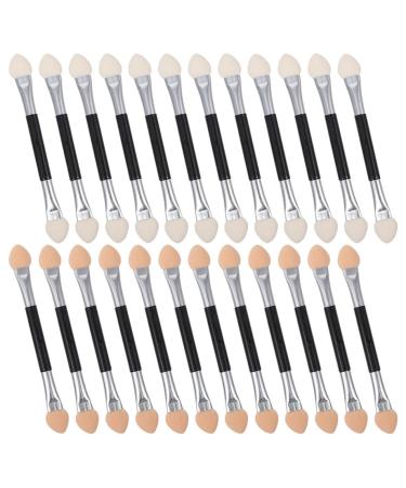 WOONEKY 24pcs Latex Eye Shadow Stick Eyeshadow Sponge Applicator Eyeshadow Sponge Brush Plastic