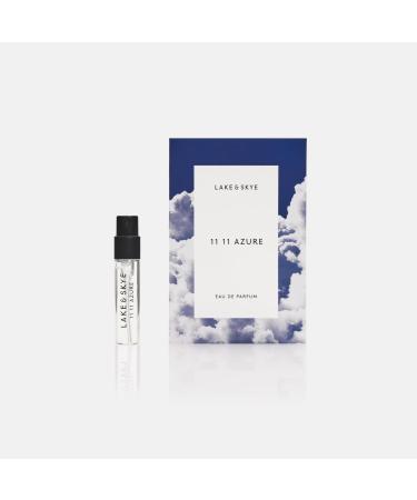 Lake & Skye 11 11 Azure Eau de Parfum 0.06 fl oz (2ml) Mini Perfume Unisex Fragrance Bright & Fresh Scent Aquatic Floral and Musk Notes with Essential Oils Long-Lasting Fragrance
