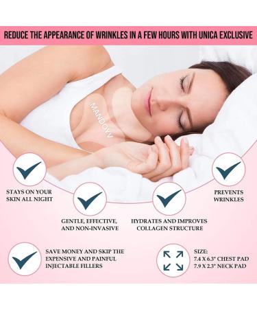 MANDOYV Chest & Neck Wrinkle Pads - Set of 4 Silicone Antiwrinkle Patches - Buy Online on SooperMarket.com