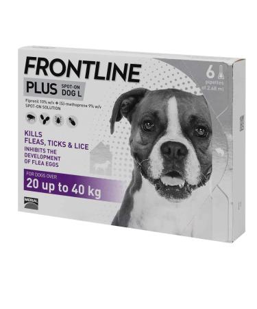 Frontline PLUS Spot On Large Dog 6 pipettes