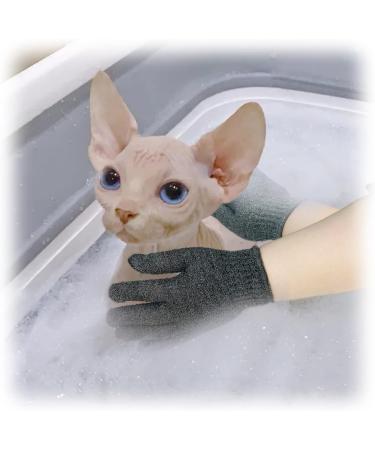 6 Pack Sphynx Cat Bath Gloves - Exfoliating Glove for Hairless Cats | Sphynx Shower Body Scrub - Buy Online on SooperMarket.com