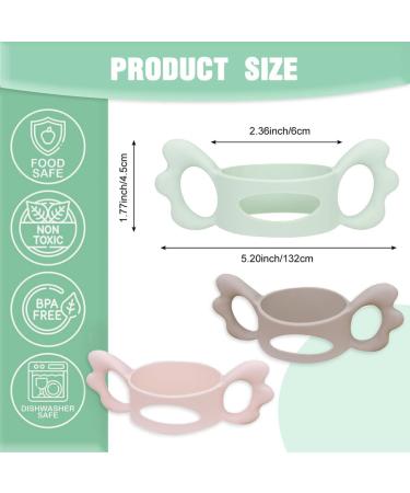 Ingjia Silicone Baby Bottle Handles - 3 Pack | Wide Neck Grip for Small Hands | Comfortable & Durable - Buy Online on SooperMarket.com