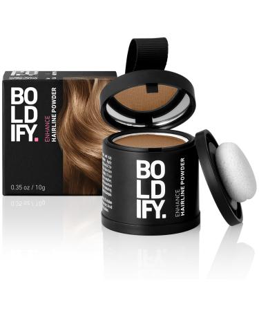 BOLDIFY Hairline Powder - LARGER 10g Bottle - Root Touch Up Powder - Instantly Conceals Hair Loss - Hair Toppers for Women & Men Hair Powder for Thinning Stain-Proof 48 Hour Formula (Dark Blonde) 10 g (Pack of 1) Dark Blonde