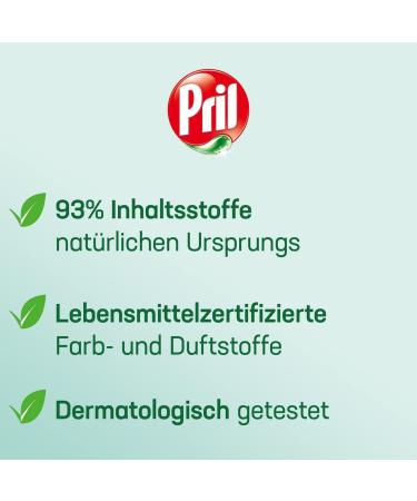 Buy Pril Fragrance-Free Dishwashing Detergent (3 x 420 ml) - Powerful Fat Removal Sensitive Formula Eco-Friendly Refillable Bags - Buy Online on SooperMarket.com
