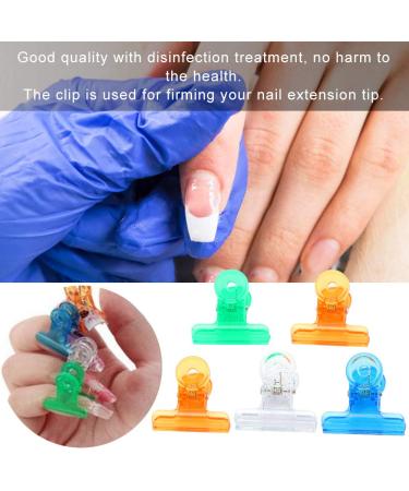 Rotekt 10pcs Nail Extension Fiberglass Tips & 5pcs Nail Art Clamps | International Shipping Available - Buy Online on SooperMarket.com