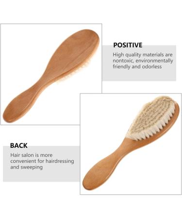 Kisangel Comb Cap Massaging Toddler Hair Brush - Natural Bristles, Wooden Massager for Kids - Perfect Gift for Baby Registry - Buy Online on SooperMarket.com
