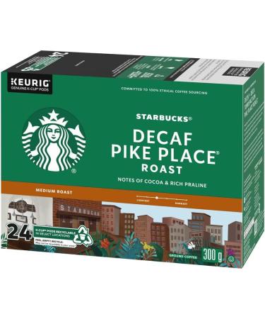 STARBUCKS PIKE PLACE Decaf Roast Medium Roast Ground Coffee K-CUP Pods 24 ct Box & Pike Place Medium Roast K-Cups Single Serve Keurig Compatible Coffee Pods for Keurig Brewers - 24 Capsules - Buy Online on SooperMarket.com