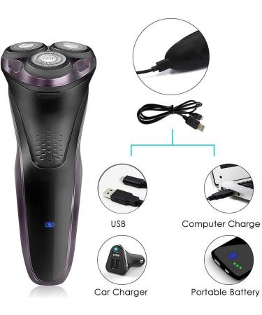 GeRRiT Electric Razor for Men - Waterproof Rotary Shaver Wet & Dry Use USB Rechargeable with Pop-Up Trimmer - Buy Online on SooperMarket.com