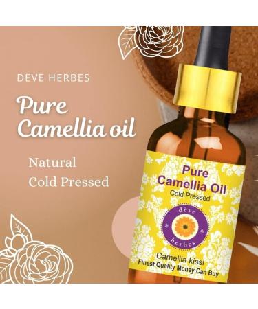 Deve Herbes Pure Camellia Oil - Natural Cold Pressed Therapeutic Grade 30ml (1 oz) - Premium Skincare Oil for Hydration & Nourishment | International Shipping - Buy Online on SooperMarket.com