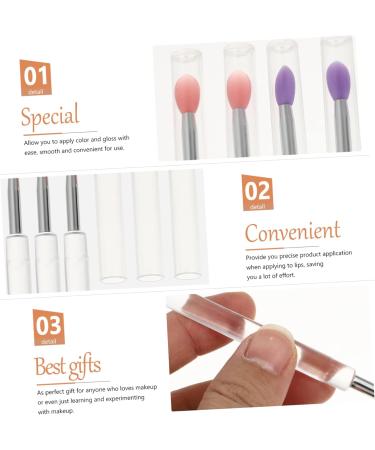 Healeved 32 Pcs Silicone Lip Brush Lip Applicator Eyeshadow Brush Lip Makeup Eye Shadow Scrubber - Buy Online on SooperMarket.com