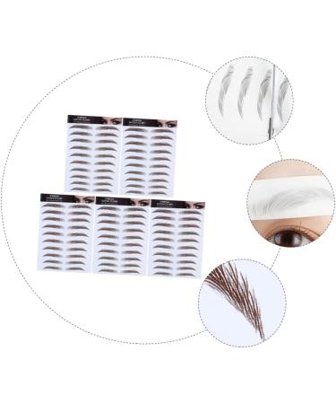 PLAFOPE 5pcs Eyebrow Stickers Best Eyebrow Transfers Eyebrow Transfer Stickers 3d Tool Eyebrow Trimming - Buy Online on SooperMarket.com