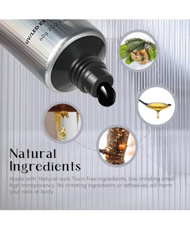 Aokitec 60ml Black Nail Extension Gel - UV Polish & Acrylic Assembly Gel for Salon & DIY Nail Art - Buy Online on SooperMarket.com