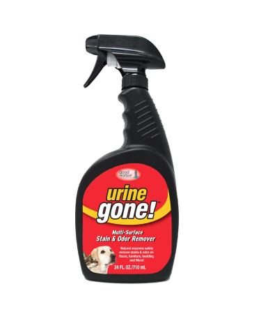 Urine Gone Stain & Odor Eliminator: Professional Strength Fast-Acting Enzyme-Based Solution Instantly Penetrates and Neutralizes into the Fibers of a Carpet Stops Pets from Remarking