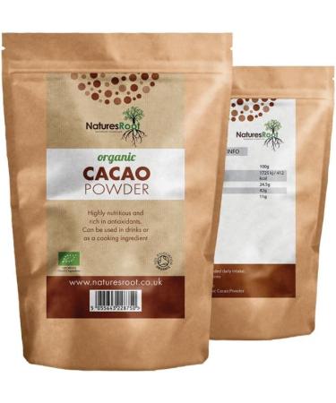 Nature's Root Organic Raw Cacao Powder - 250g (Pack of 1) - Premium Quality - Buy Online on SooperMarket.com