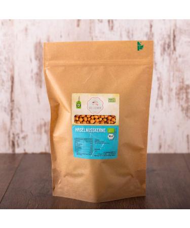 S ssundclever.de Bio Haseln nt |Hazelnut kernels |1.0 kg |Premium quality |natural |Plastic-free and ecological and sustainable packed 1000.0 gram