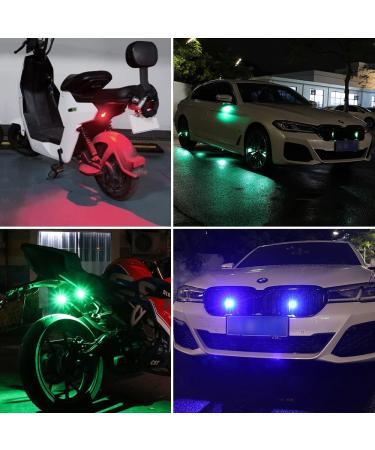 LECART 6 Pcs Rechargeable LED Aircraft Strobe Lights | 7 Colors Anti Collision Light for Motorcycle, Car, E-Bike, Drone, RC Boat, Bicycle - Buy Online on SooperMarket.com