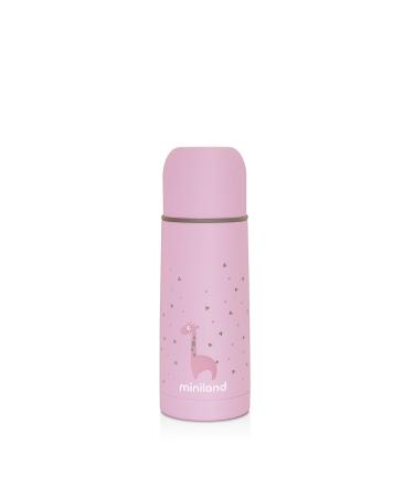 Miniland 89217 Liquid Thermos of 350ml with rubbery Exterior Rose Rose Single