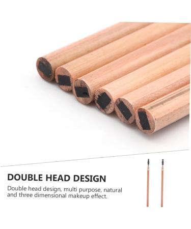 PLAFOPE 2pcs Double Ended Eyebrow Pencil with Brush Makeup Eyebrow Tool Women Makeup Pencils Eyeliner Wood - Buy Online on SooperMarket.com